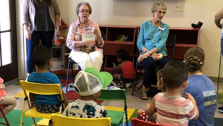 Resident & Author reads to children on National Read a Book Day