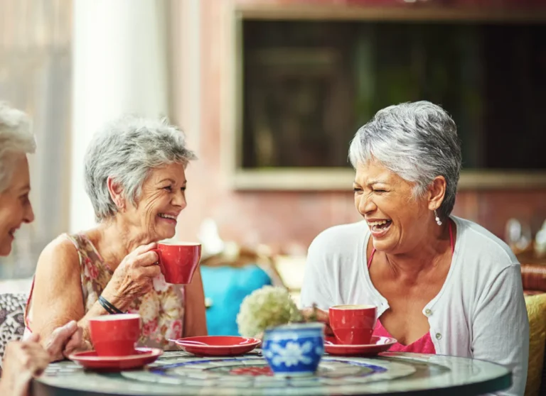 Residents enjoying amenities in the community common area